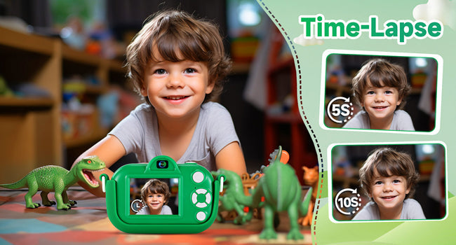 Kids Camera Boys Toys for 3 4 5 6 7 8 9 Years Old Boys, 48MP Dual Lens Kids Digital Camera Toddler Camera Christmas Birthday Gifts, 1080P HD Video Selfie Camera with 32G SD Card 24hrsmart